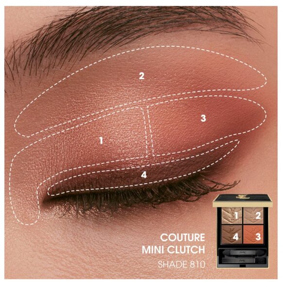 Yves Saint Laurent YSL couture mini clutch Eyeshadow Palette ✨new in box✨ orange - Picture 9 of 12